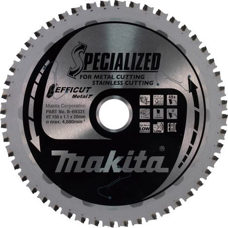 Makita B-69331 Efficut Lama per troncatrice 150x20 mm per metallo (1/7)