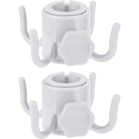 Lot de 2 4-Tooth Parasol Hook, Adjustable Hook for Beach Umbrella, Camping and Travel - Lightweight, Durable, Ideal for Towels, Bags, Sunglasses (1/5)