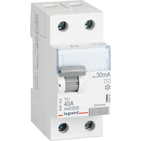 Differenziale TX3 2/40/30AC Bipolare 230V 30mA Colore Bianco