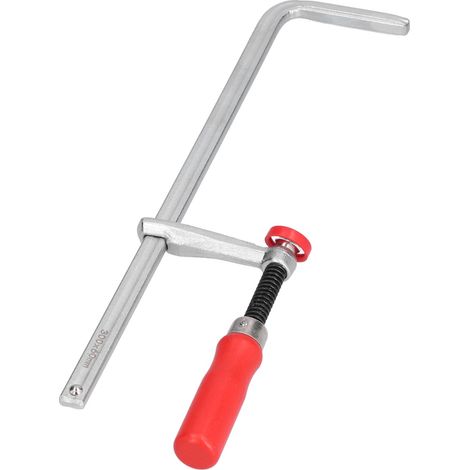 Pince de sécurité réglable en alliage d'aluminium antidérapante avec poignée en peuplier, adaptée au travail du bois 300x60mm. (1/5)