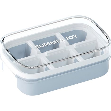 Cube À Glace - Moule À Glace Réutilisable En Silicone Alimentaire - Pour Réfrigérateur Et Congélateur - 6 Compartiments - 1 Pièce (1/4)