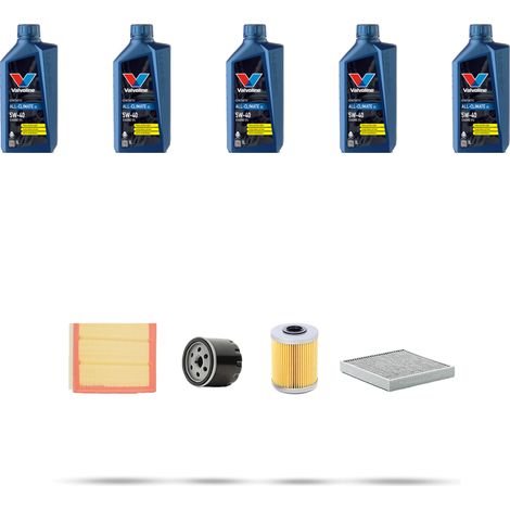 Kit tagliando 4 FILTRI e 5L OLIO compatibile con Renault Laguna II 1.9 dci 81kw dal 2005 (1/5)