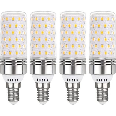 Ampoule E14 Mais LED 16W Blanc Froid 6000K, 1450LM, Équivalent Halogène E14 100W, 360° Lumiere, AC 220V, Ampoule E14 LED Mais pour Éclairage Intérieur, non-dimmable, lot de 4 (1/4)