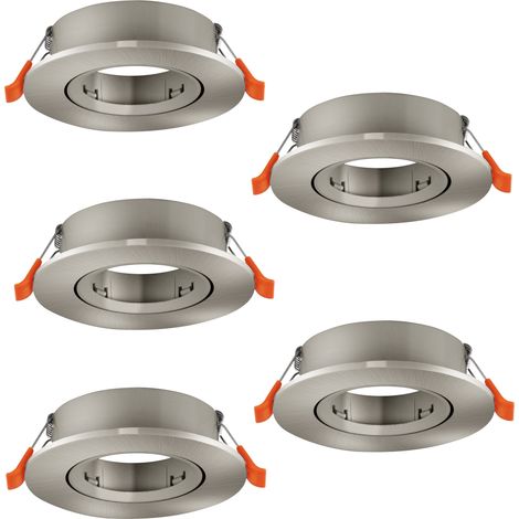 Faretto Incasso Moderno Barranco Gu10 Plastiche Grige 5 Luci Gu10 Ip20 (1/2)