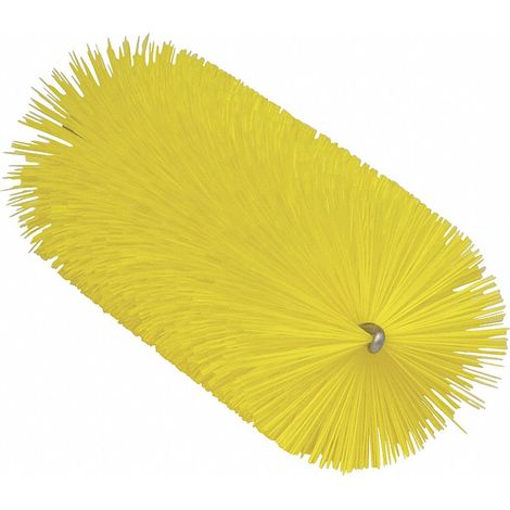 Brosse pour tuyaux - Pour câble flexible - Fibres moyennes - Jaune - 60mm