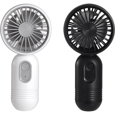 Mini Ventilateur Portable Fan 2 Pack, Petit Portatif a Pile USB, Ventilateur a Main De Poche Avec 3 Vitesses Pour Les Filles Elégantes Enfants Femmes Hommes Bureau Extérieur (1/5)