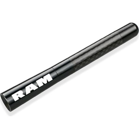 Antenne radio de voiture en fibre de carbone (rouge - pour RAM) de 12 cm, compatible avec Avenger, Caliber, Caravan, Challenger, Charger, Durango et Journey. Accessoires auto. (1/5)