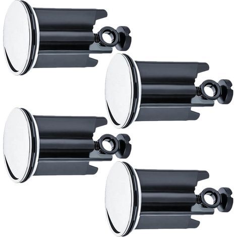 Lot de 4 bouchons de lavabo - 40 mm - Pour tous les lavabos et bidets courants (1/5)