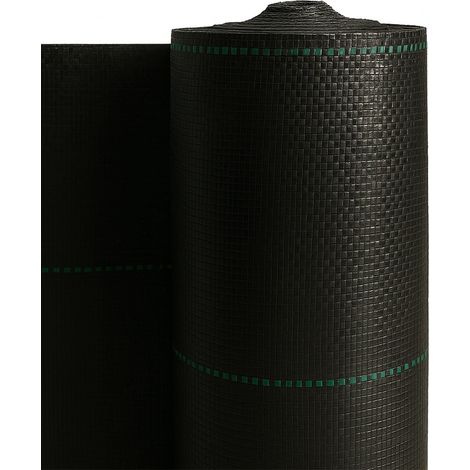 Malla Antihierbas  Malla contra Malas Hierbas, Gramaje 110 gramos Geotextil  Protección césped artificial  Metros lineales  1m Ancho - (1/5)