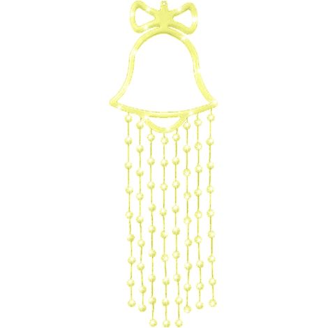 Guirlande lumineuse de Noël à piles, LED, clochette de Noël suspendue, pour décorer sapin, rideaux, murs et portes, blanc chaud. (1/3)