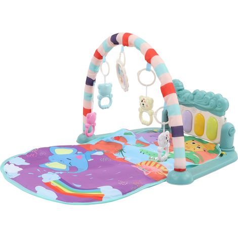 Tapis d'éveil musical multifonctionnel et détachable pour bébé, nouveau-né et tout-petit. (1/5)