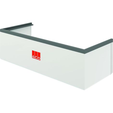 ACO Aufstockelement weiß, 80 x 34 x 40 cm für Lichtschacht Höhenverstellbar (1/2)