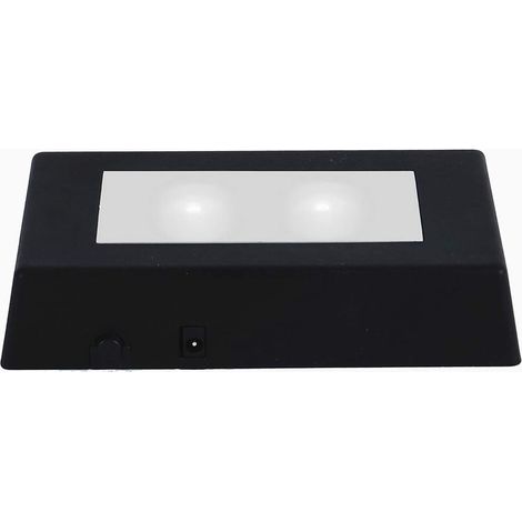 Présentoir rectangulaire et base de Lumière LED - Versage pratique d'œuvres d'art et d'art en cristal de verre, décoration de fête de. (1/5)