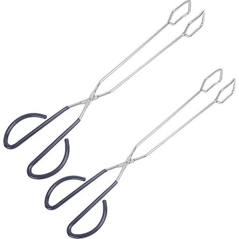 Pinzas para barbacoa tipo tijera,Paquete de 2,41 cm y 25 cm,Acero inoxidable 430,Resistentes a altas temperaturas,No se rompen fácilmente (1/5)
