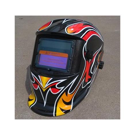 ZOLGINAH Casque de Soudure Automatique - Masque de Soudure avec 2 Lentilles et 2 Capteurs de filtre à ombre réglables DIN9-13 pour le soudage à l'arc de MIG TIG MAG [Classe énergétique A+++] (1/5)