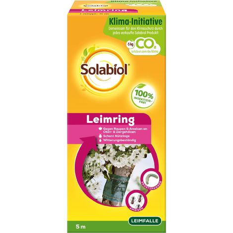Solabiol Anello Colla, Anello cingolato Privo di insetticidi con Filo di Legatura, Contro bruchi, formiche e Altri parassiti, 5 Metri (1/5)