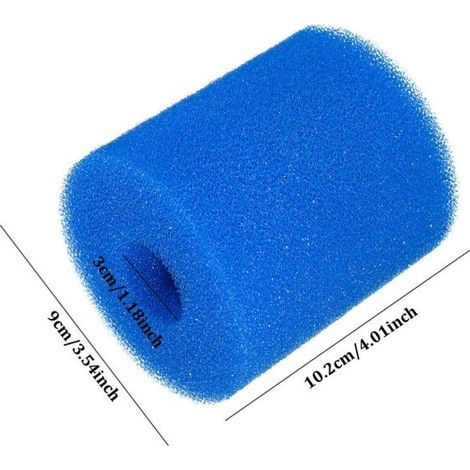 Filtre éponge pour Intex H, filtre de piscine H, éponge filtrante lavable et réutilisable, filtre éponge pour piscines (filtre H - 6 pièces) (1/5)