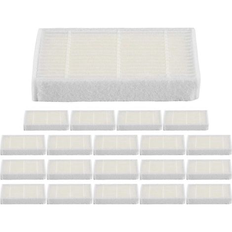 Lot de 20 filtres HEPA pour aspirateur robot iLife V5, V5S, V3, V3S, V5Pro, V50, V55, X5 et V5S Pro. (1/4)