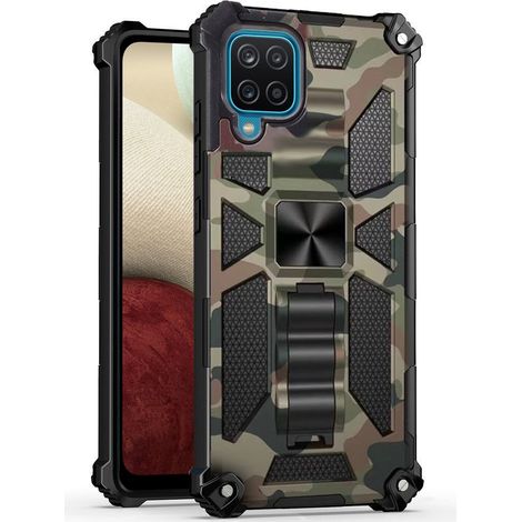 Custodia per Samsung Galaxy A12 / M12 / A12 2021, con supporto rinforzato, verde (1/5)