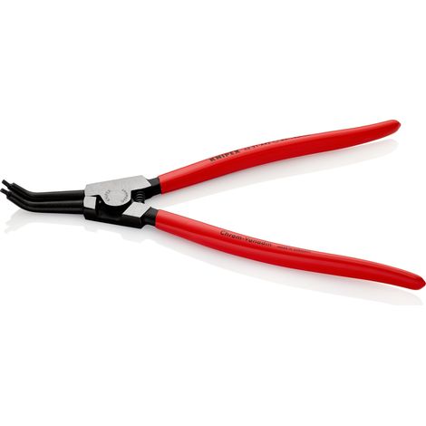 KNIPEX 46 31 A42 Circlip Pliers for external circlips on shafts 45° angled plastic coated black atramentized 310 mm