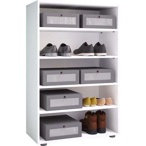 Grande armoire à chaussures porte-chaussures Lona 5 110x70x37 - VCM (1/3)