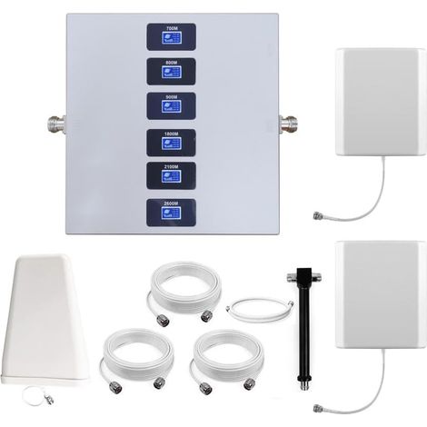 Amplificateur Reseau Mobile 6 Bandes, Deux Antennes D'intérieur (1/5)