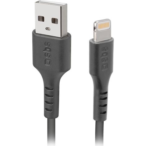 SBS TECABLEUSBIP589K Lightning-Kabel 1 m Schwarz (1/3)
