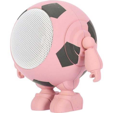 Tragbarer und kompakter pinkfarbener Bluetooth-Stereo-Lautsprecher, ideal für Partys zu Hause. Kompatibel mit drahtlosen seriellen Verbindungen. (1/5)