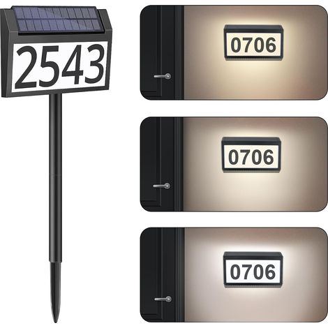 Solarbetriebene digitale Beschilderung – Unterflurwände – wasserdichte LED-Beleuchtung – Solar-Außenbeleuchtung für Häuser – digitale Außenbeleuchtung – 1 Stück (1/5)