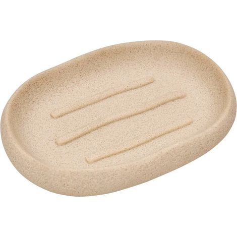Porte-Savon en Résine "Olea" 13cm Beige (1/3)