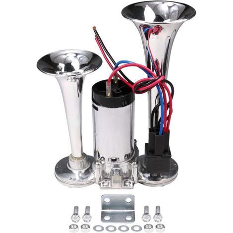 600 dB 12 V Doppelhorn-Elektromagnetventil Superlauter Auto-Lufthupe Lautsprecher für Pkw, SUV, LKW, Wohnmobil, Boot (1/5)