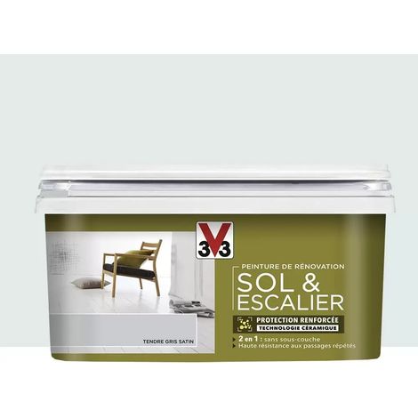 Peinture De Rénovation V33 Sol & Escalier Tendre Gris 2 L