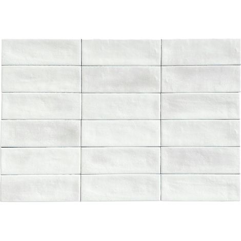 Carrelage Mural Mini Metro 5x15cm Premium. Beret White Matt (1/2)