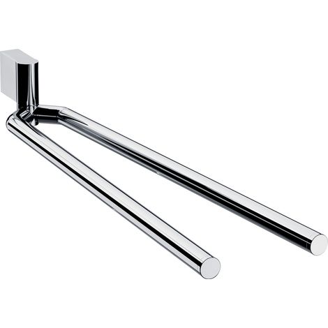 Support de serviettes SYSTEM 2 à 2 bras, pivotant, 487 mm chromé (1/5)