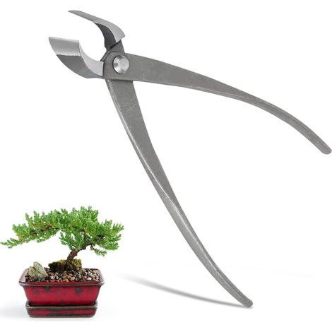 Coupe-bonsaï concave, Branch Cutter, Main Bonsaï Cutter Branche Cutter , Pince à Bonsaï Concave Coupe Droite , Pince à Bonsaï Bonsai Sécateur Coupe-Branches Branch Cutter Outils pour Bonsaï, 21cm (1/5)