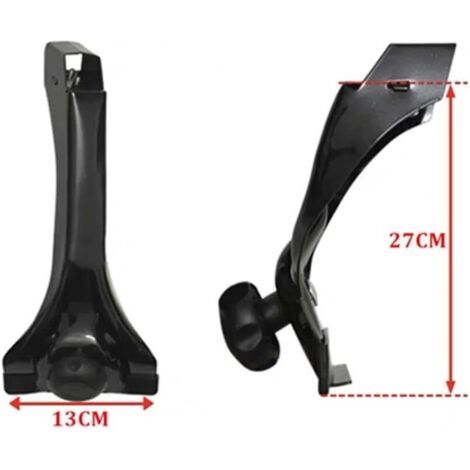 Lot de 1 Voiture Barres Toit Adaptateur Montage De Gouttière pour Galerie De Toit Support Montage pour Projecteur Toit Voiture Lumière Universelle avec Gouttière Toit Porte-Bagages Barres Toit(27CM) (1/4)