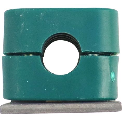 Support simple en polypropylène pour tubes et câbles FI-12 mm, fourni avec vis à tête Allen DIN3015 (1/3)