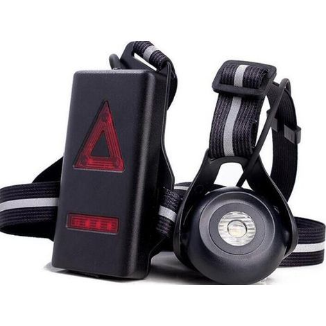 Lampada da corsa – Lampada da corsa ricaricabile USB 125, 250 lumen IPX6 impermeabile per la corsa a piedi 3 modalità e angolo regolabile a 90° LED per jogging, campeggio, corridori (1/4)