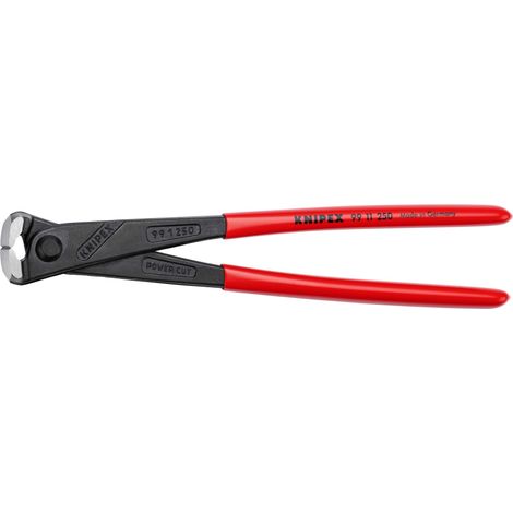 KNIPEX 99 11 250 High Leverage Concreters' Nipper high lever transmission plastic coated black atramentized 250 mm
