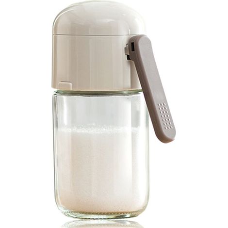 Salzstreuer – 0,5 g Dosierer – Glasflasche – 180 ml Fassungsvermögen – Für Küche, Grill, Picknick, Camping – 1 Stück (1/5)