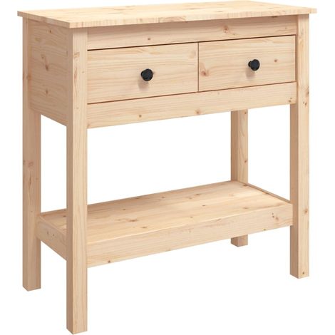 Konsole 75x35x75 cm aus massivem Kiefernholz