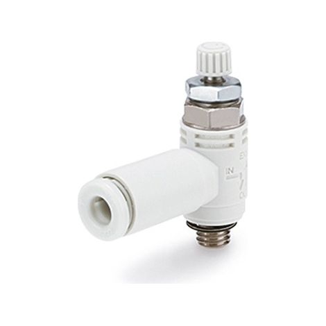 Raccord silencieux et réducteur d'échappement SMC AS410F, R 1/8, 10mm ( Prix pour 1 )