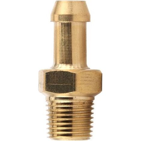 Botier de compresseur de turbocompresseur, raccord de tuyau de mamelon de suralimentation en laiton 1/8 pouces 27 NPT or (1/5)