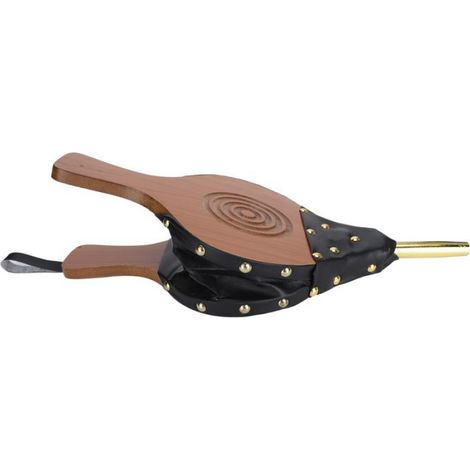 1 Soufflet de cheminée en bois, accessoire manuel pour barbecue, camping, pique-nique, extérieur (1/4)