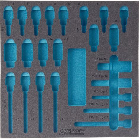 Garniture en mousse souple bimatière 163-119L HAZET (1/2)