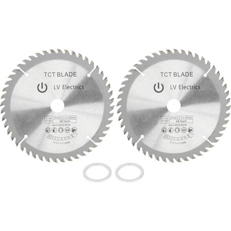 2 Pièces Lame Circulaire 6 Pouces Disque de Coupe Carbure pour Scie sur Table à 48 Dents (1/5)