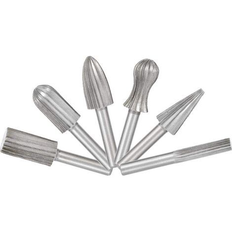 6-teiliges Fräserset, rotierende Schleiffeile, Kugellager-Rotationsbohrer für DIY-Schnitz-, Polier- und Gravurarbeiten (1), Rotationsfeile (1/5)