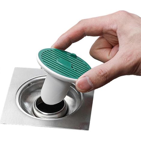 Crépine de lavabo Bouchons de baignoire anti-odeurs pour l'évacuation des eaux usées au sol Noyau de siphon de sol anti-odeurs, anti-obstruction et anti-refoulement pour salle de bain (1/4)