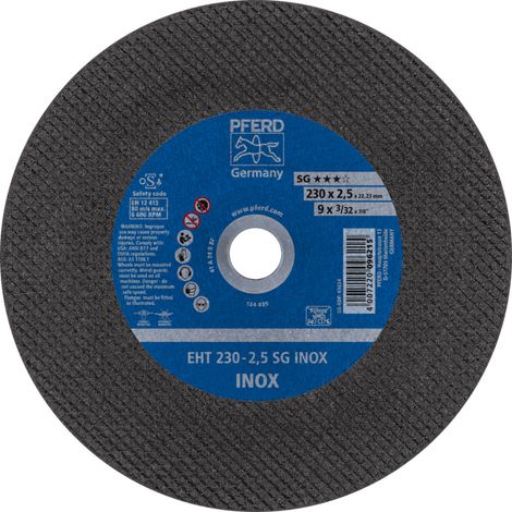PFERD Trennscheibe EHT 230x2,5x22,23 mm gerade Leistungslinie SG INOX für Edelstahl