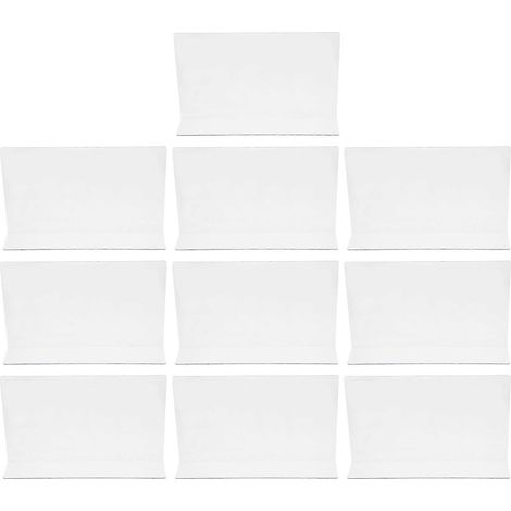 10 séparateurs latéraux d'étagères en plastique pour supermarché-20.00X6.00X4.00CM-Transparent color (1/4)